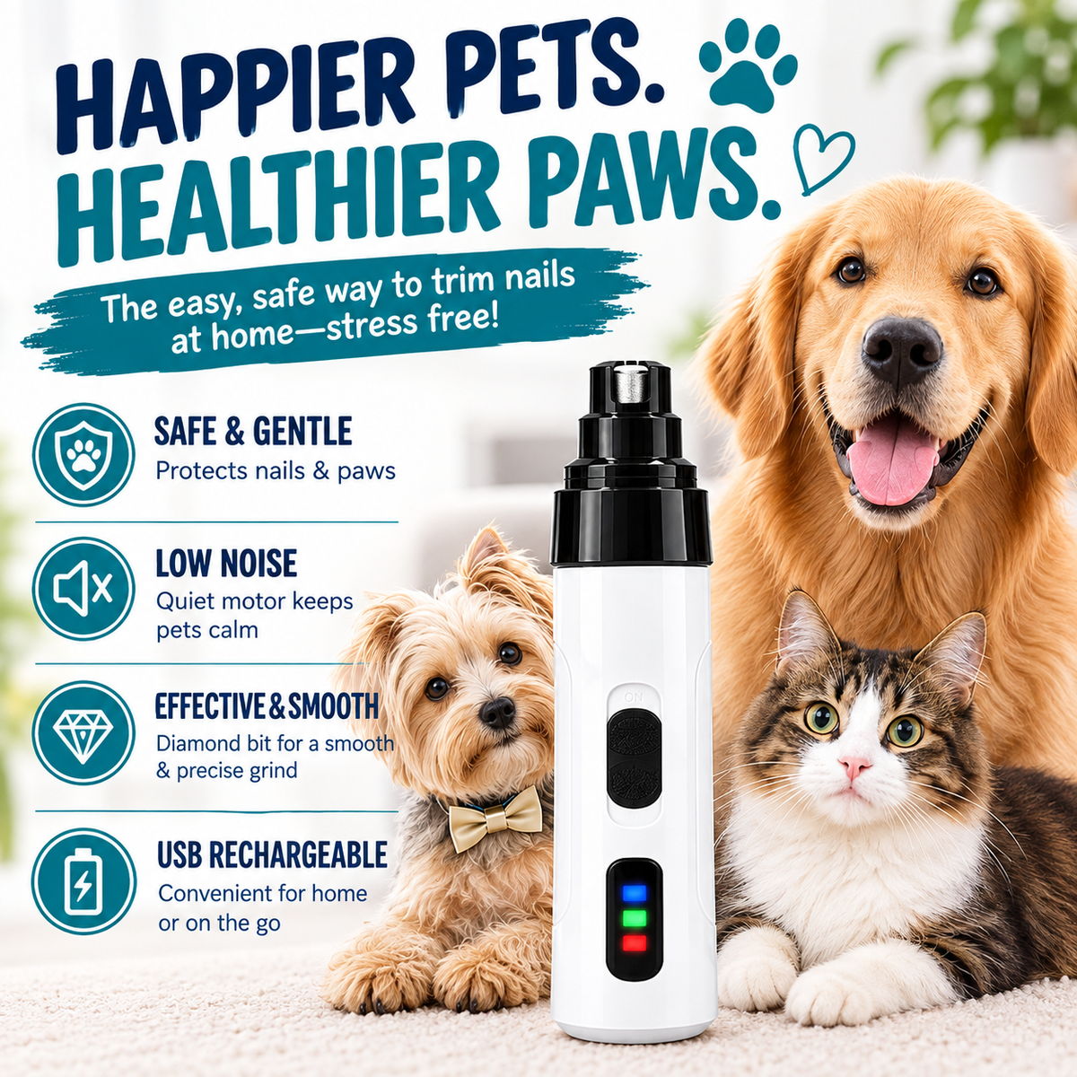 PawSmooth Pet Nail Grinder