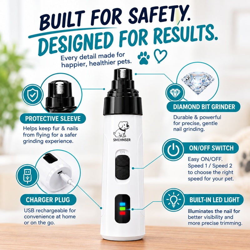 PawSmooth Pet Nail Grinder